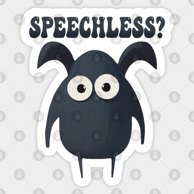 Speechless Cute Monster Sticker by RailoImage